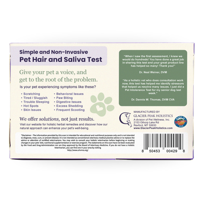Glacier Peak Pet Intolerance Test