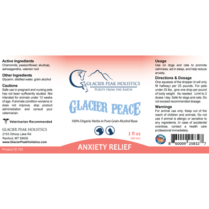 *NEW ITEM* Glacier Peace Anxiety Relief for Dogs and Cats