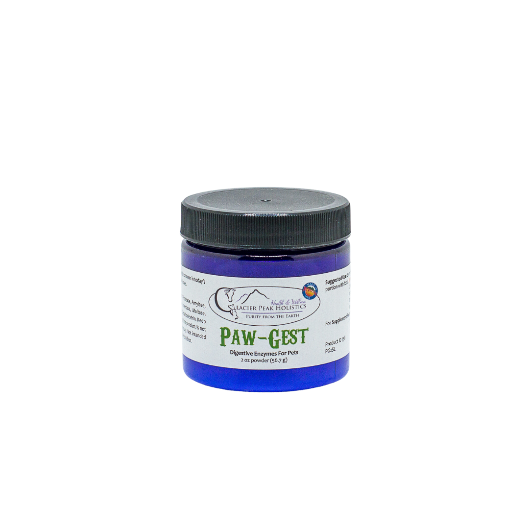 A single blue jar of Paw-Gest, a pet digestive enzyme supplement from the Paw-Gest + ProBio Digestion Bundle.